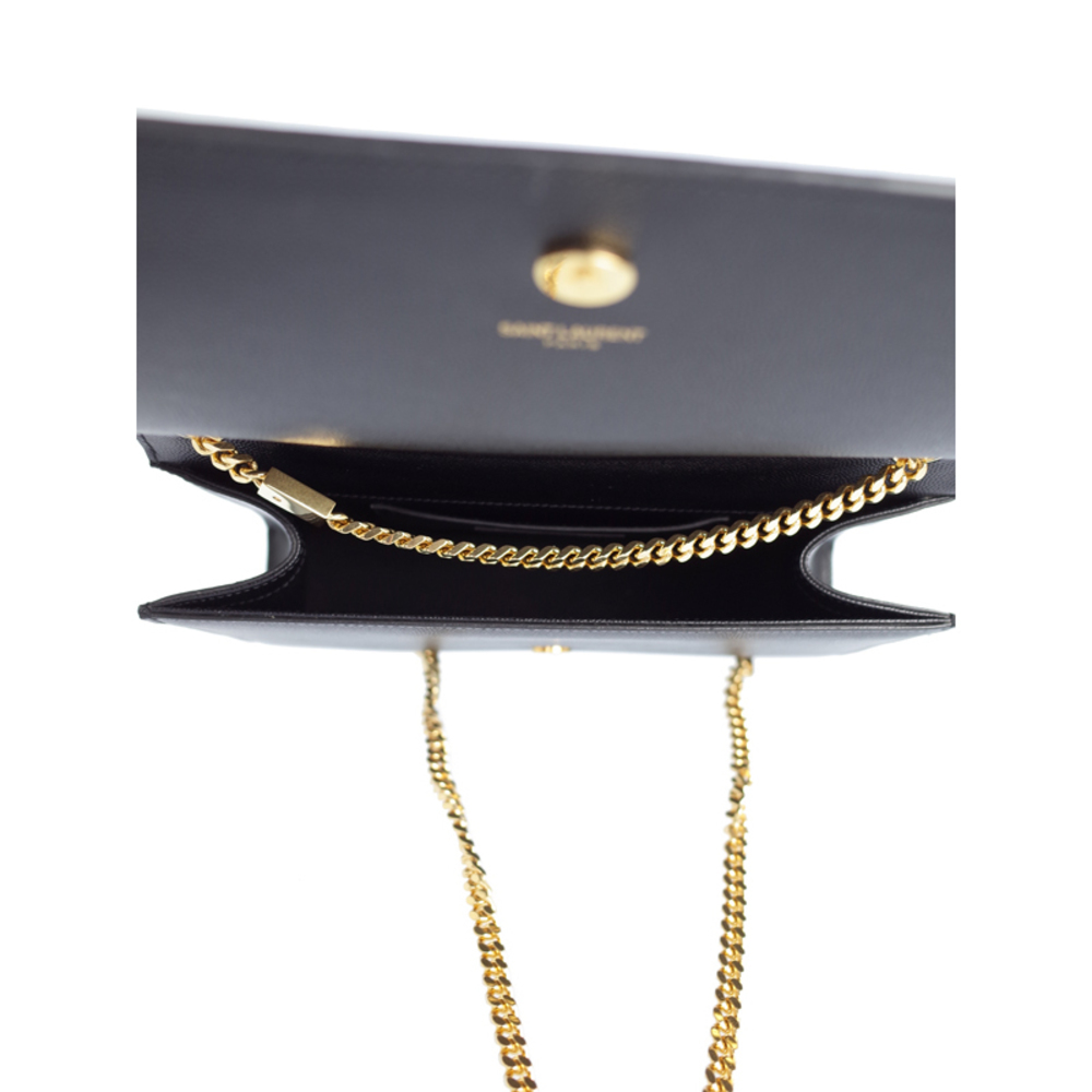 Saint Laurent Paris Kate Satchel Chain Shoulder Bag Black - Picture 3 of 8